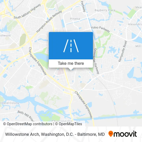 Willowstone Arch map