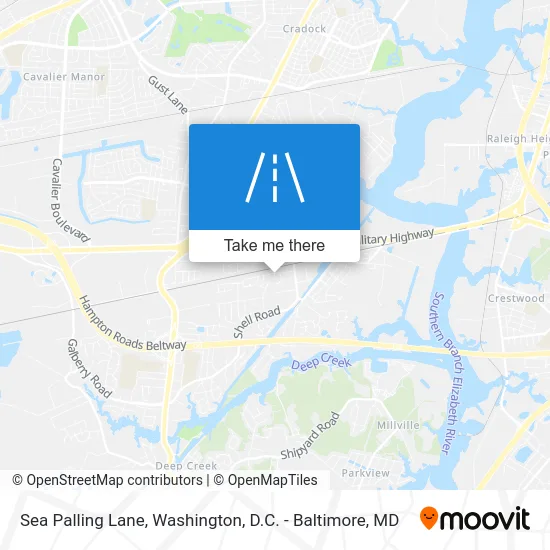 Sea Palling Lane map