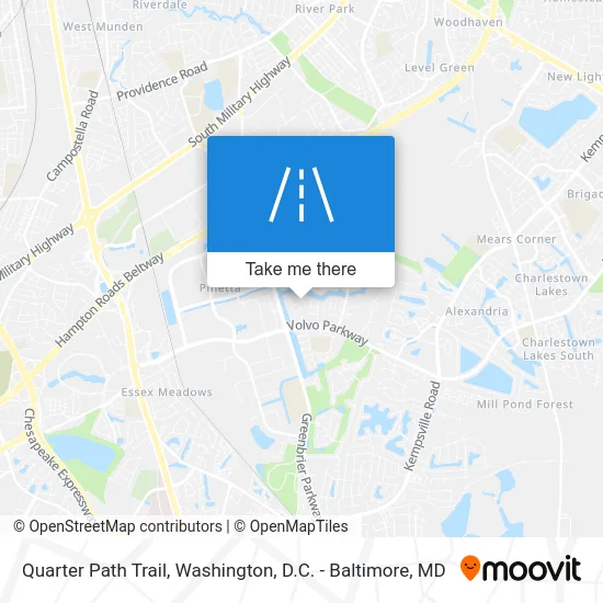 Quarter Path Trail map