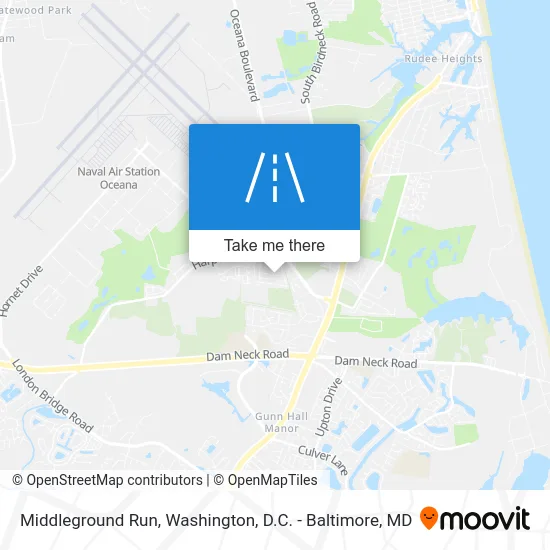Middleground Run map