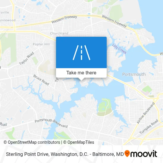 Sterling Point Drive map