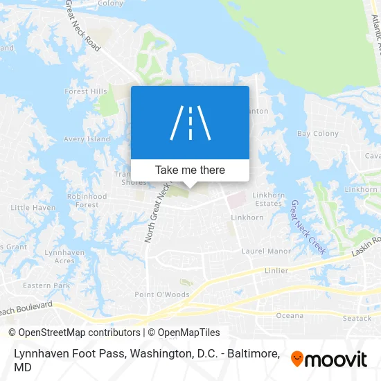 Lynnhaven Foot Pass map