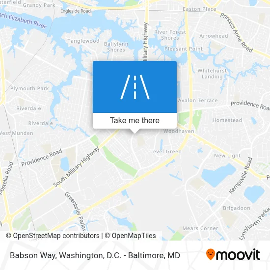 Babson Way map
