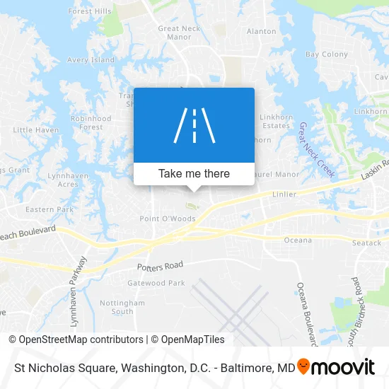 St Nicholas Square map