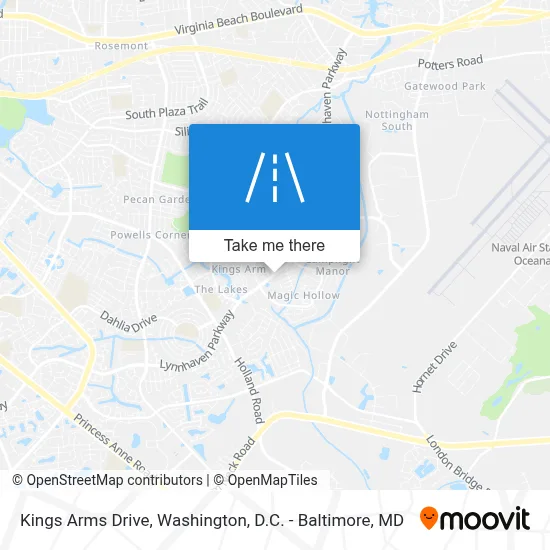 Kings Arms Drive map