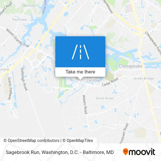 Sagebrook Run map