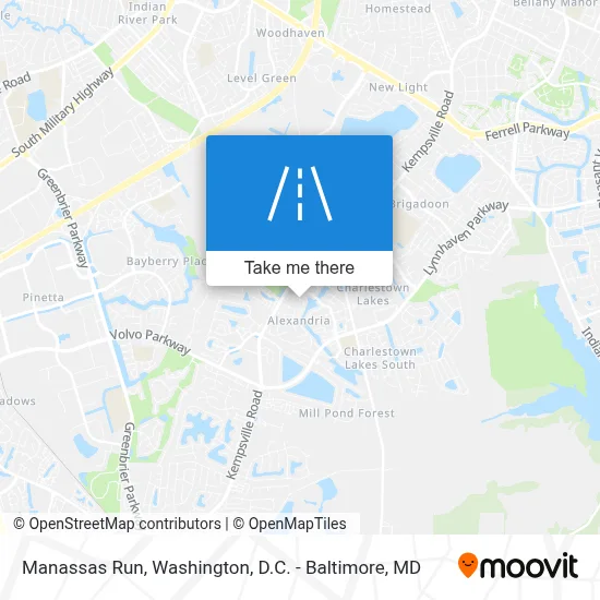 Manassas Run map