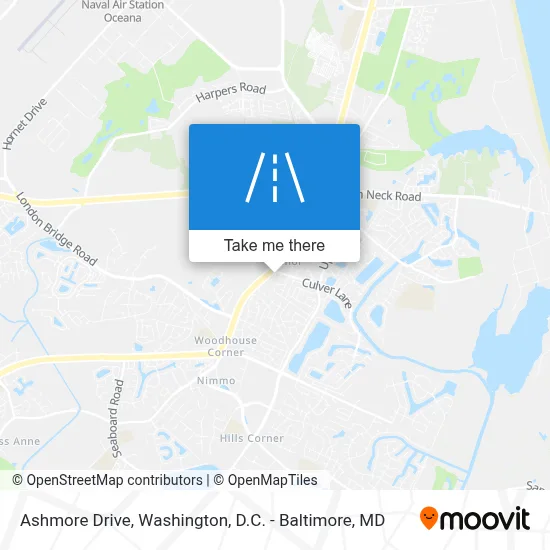 Ashmore Drive map