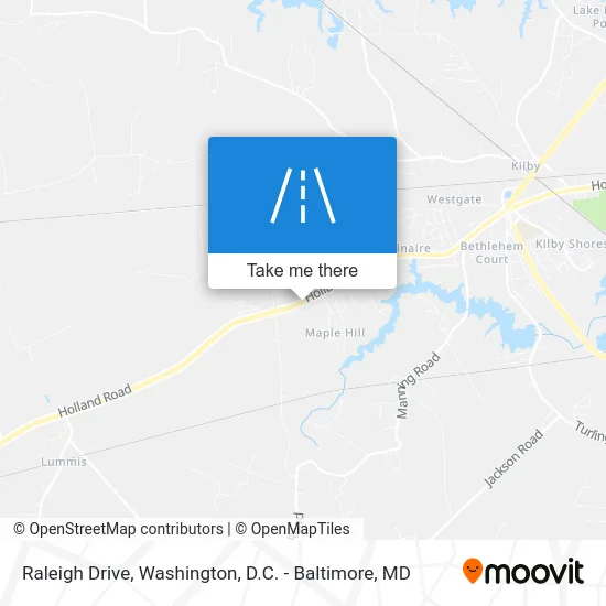 Raleigh Drive map