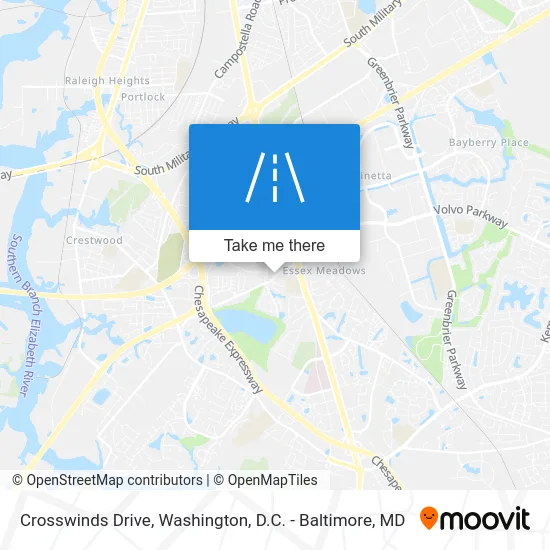 Crosswinds Drive map