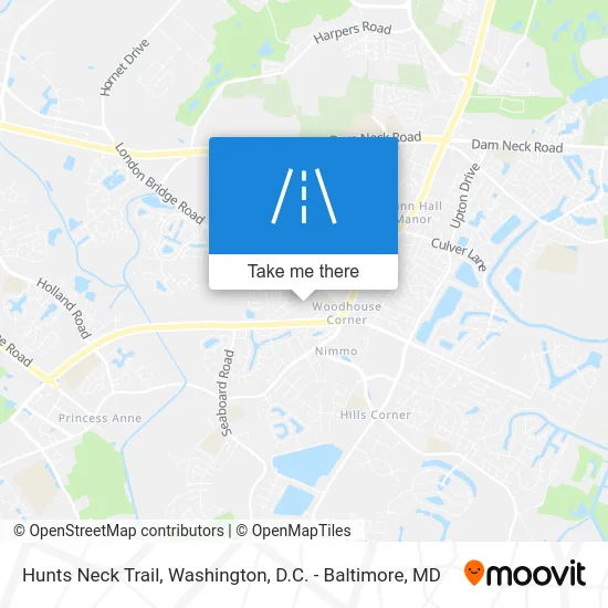 Hunts Neck Trail map