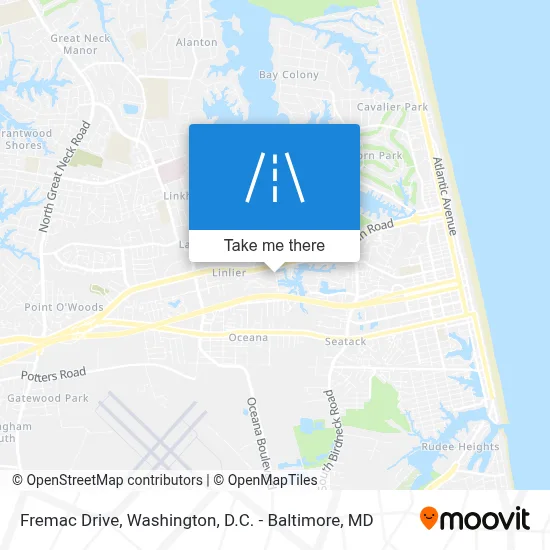 Fremac Drive map