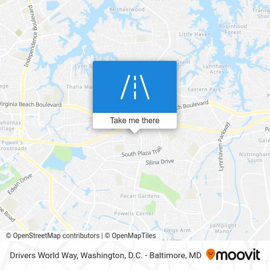 Drivers World Way map