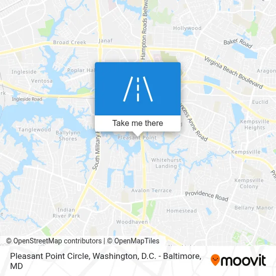 Pleasant Point Circle map