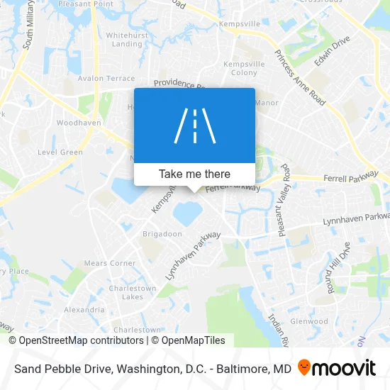 Sand Pebble Drive map