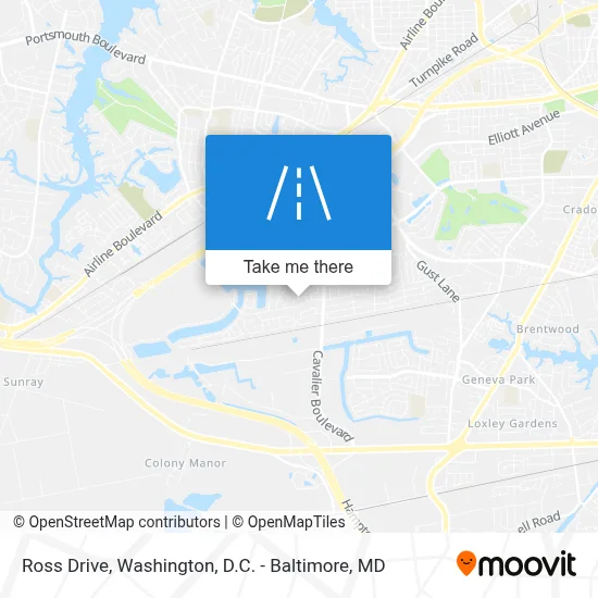 Ross Drive map