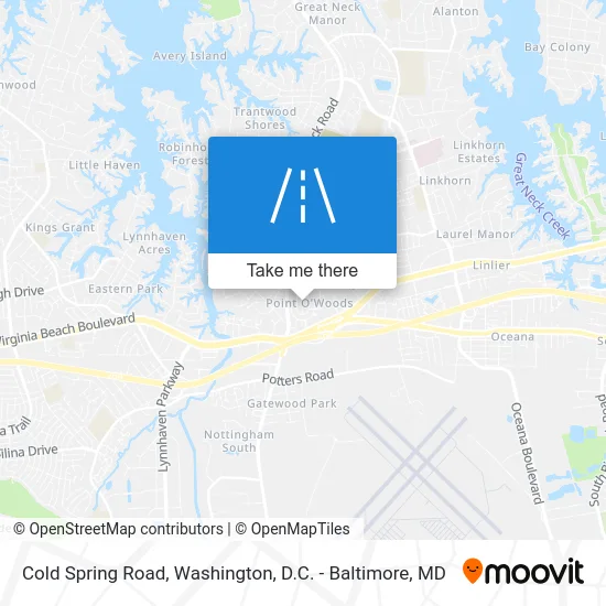 Cold Spring Road map