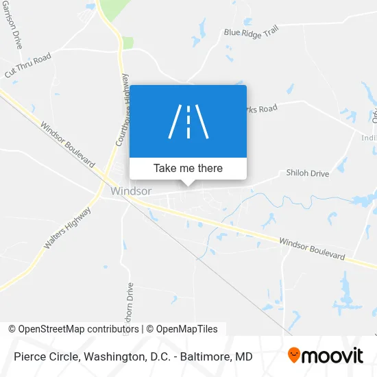 Pierce Circle map