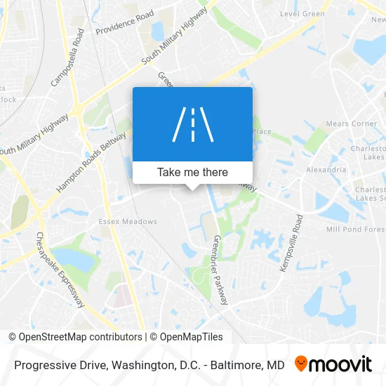 Progressive Drive map