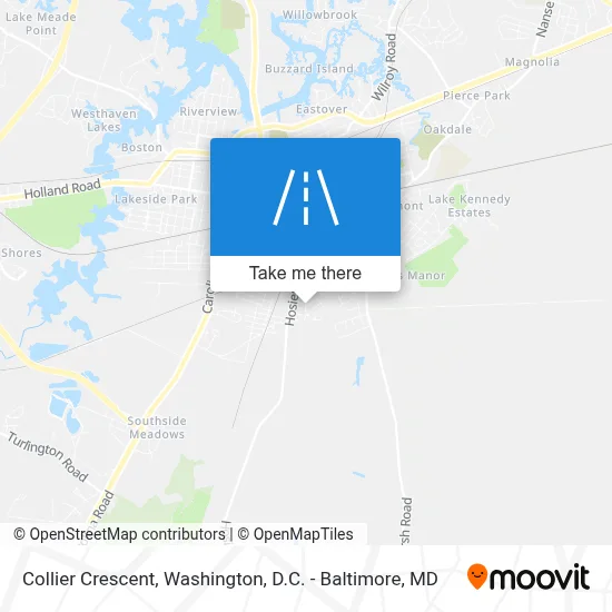 Collier Crescent map