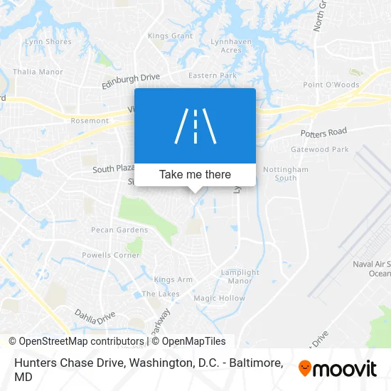 Hunters Chase Drive map