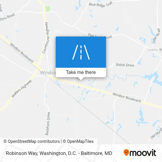 Robinson Way map