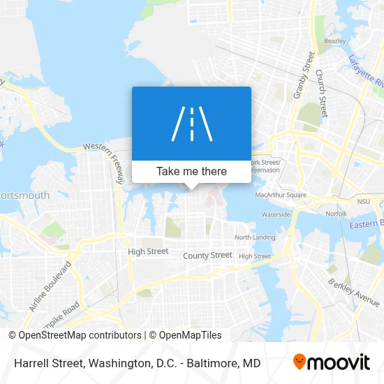 Harrell Street map