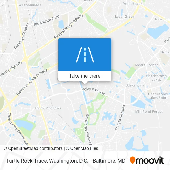 Turtle Rock Trace map