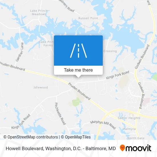 Howell Boulevard map