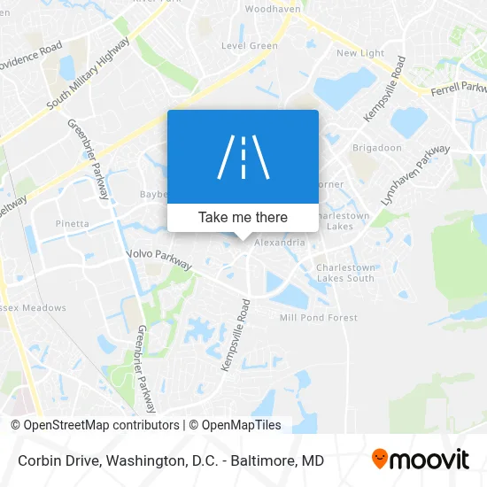 Corbin Drive map