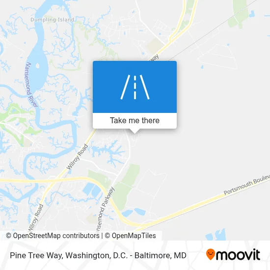 Pine Tree Way map