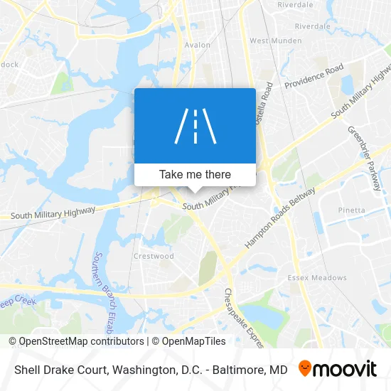 Shell Drake Court map