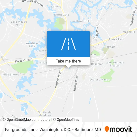 Fairgrounds Lane map