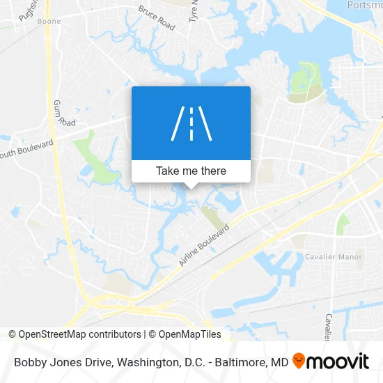 Bobby Jones Drive map