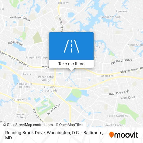 Running Brook Drive map