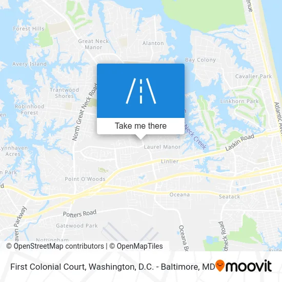 First Colonial Court map