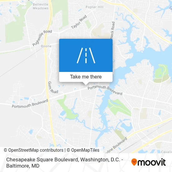 Chesapeake Square Boulevard map