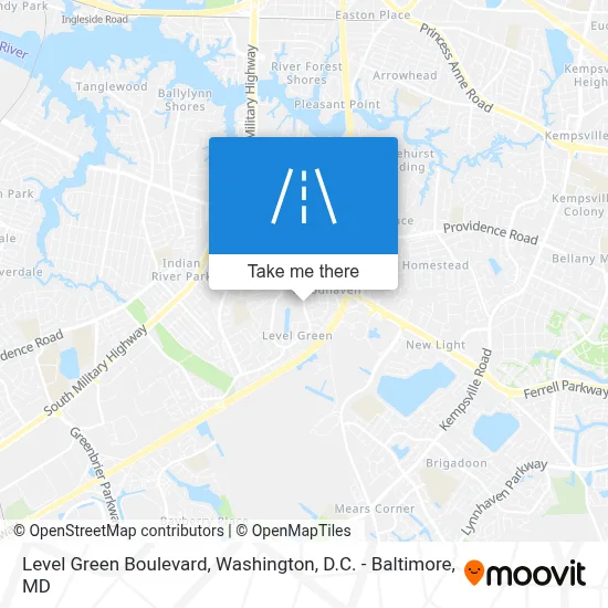 Level Green Boulevard map