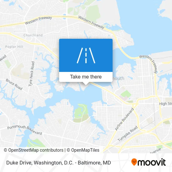Duke Drive map