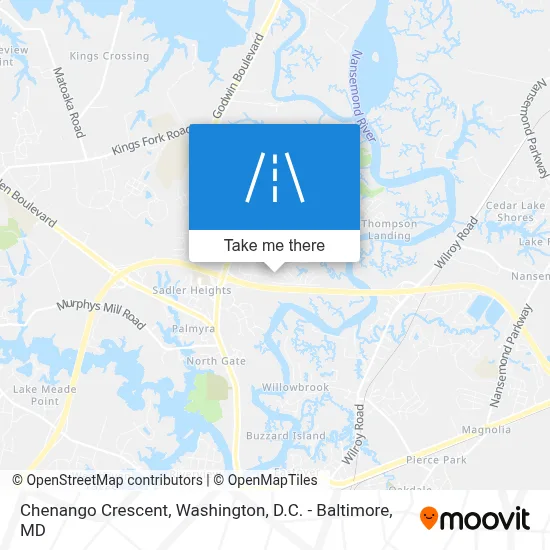 Chenango Crescent map