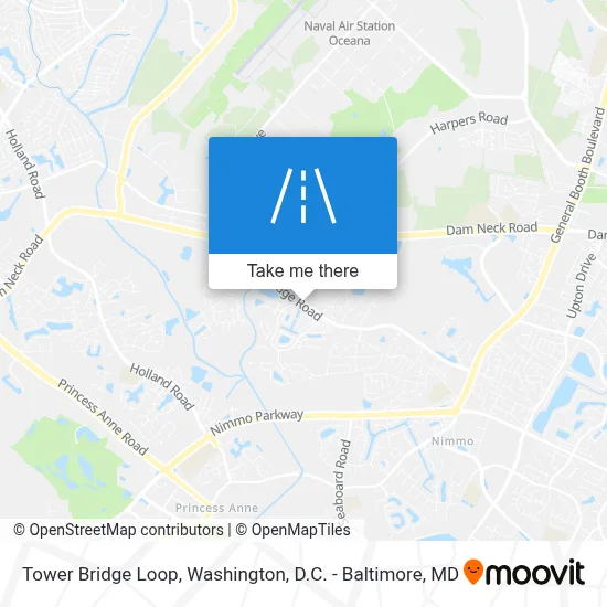 Tower Bridge Loop map