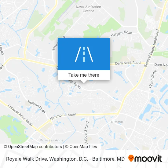 Royale Walk Drive map