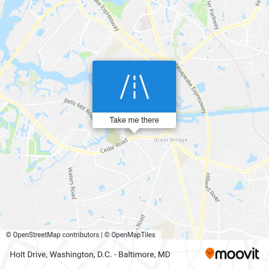 Holt Drive map