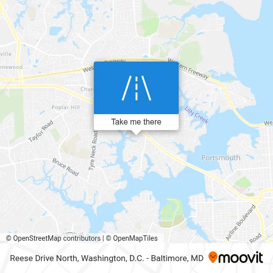 Reese Drive North map
