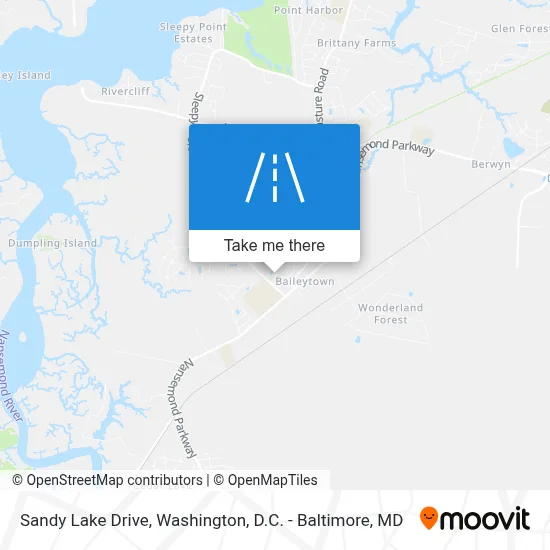 Sandy Lake Drive map
