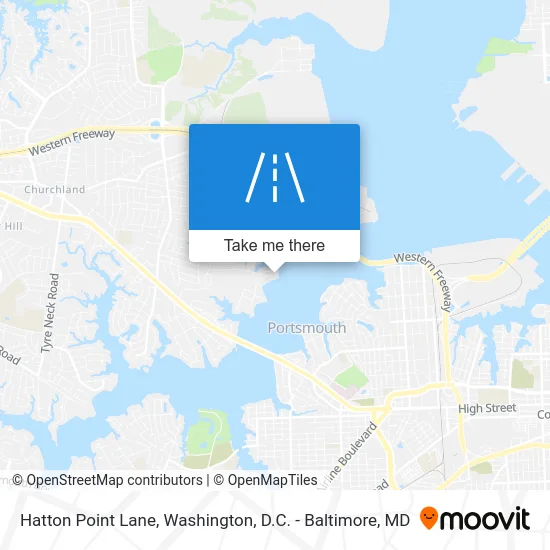 Hatton Point Lane map