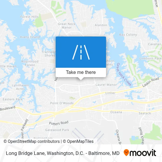 Long Bridge Lane map