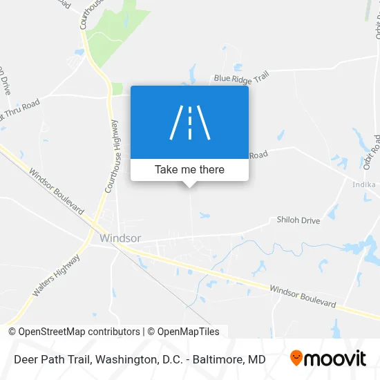 Deer Path Trail map