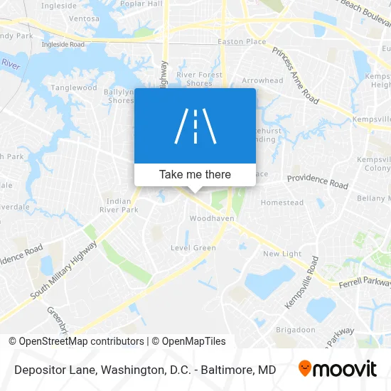 Depositor Lane map