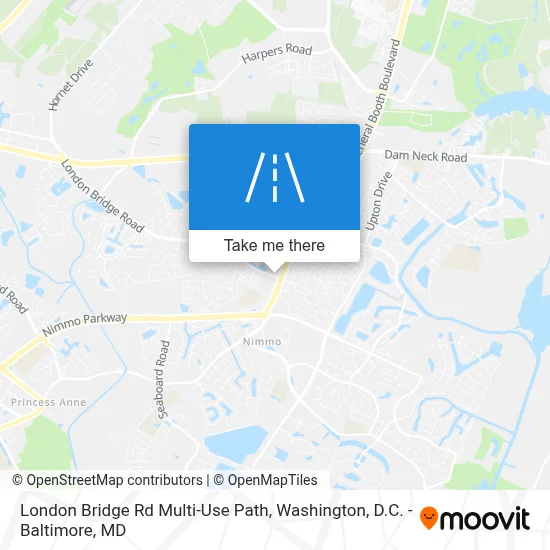 London Bridge Rd Multi-Use Path map